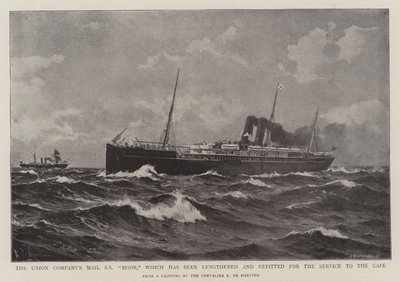 شركة Mail Mail Moor التابعة لشركة الاتحاد ، والتي تم تمديدها وإعادة تجهيزها لخدمة كيب بواسطة إدوارد دي مارتينو